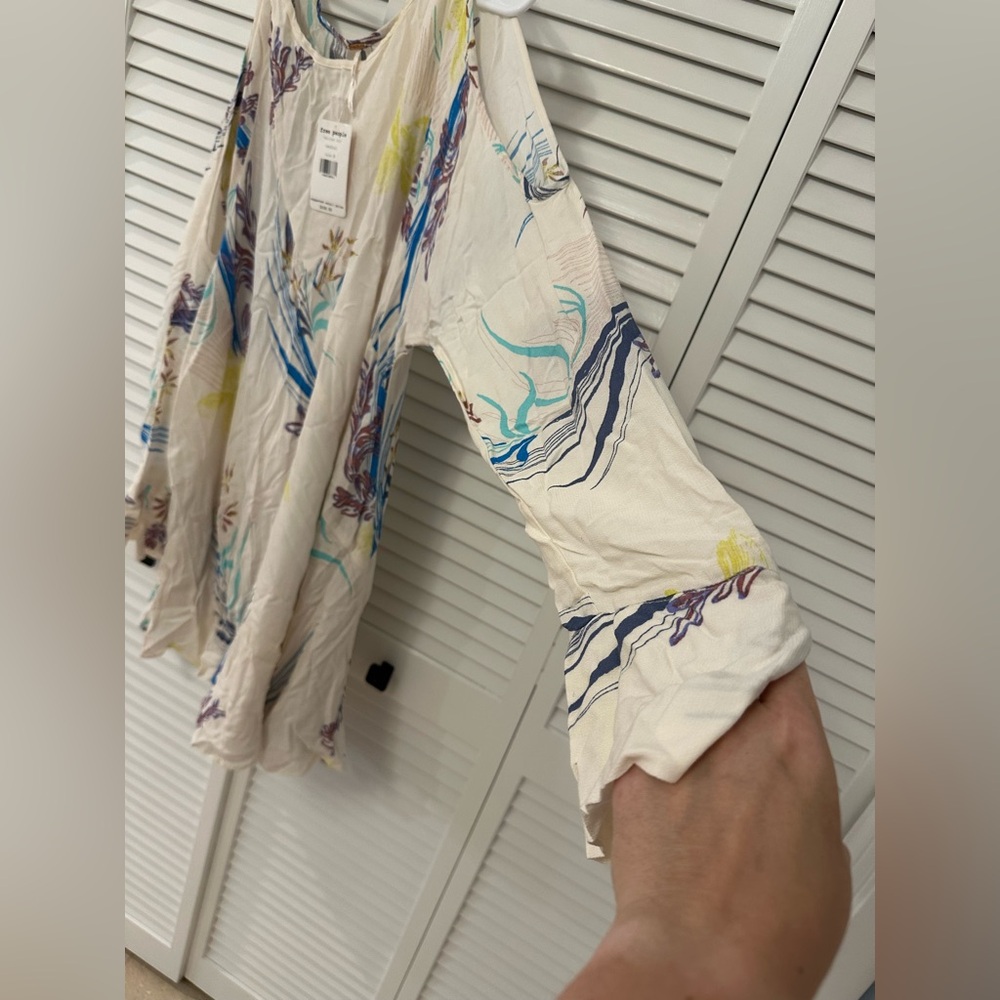 Free People Clear Skies cold shoulder tunic Size M - NWT - Picture 10 of 12